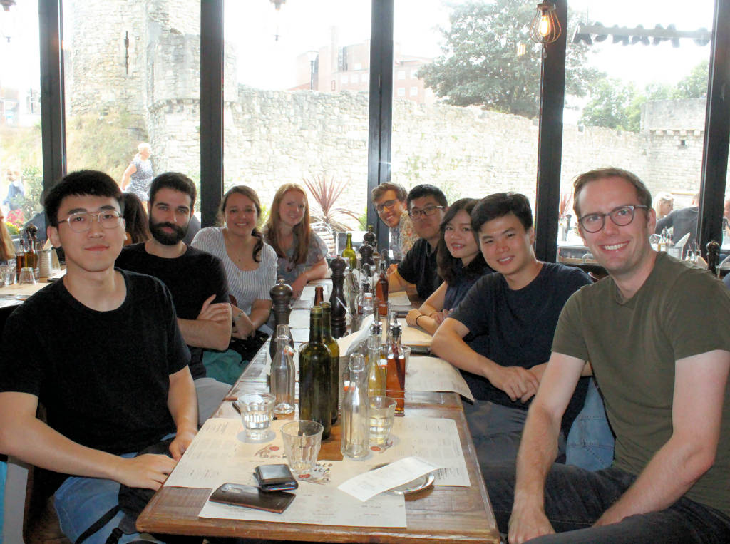 The Team at an Italian Restaurant, August 2019