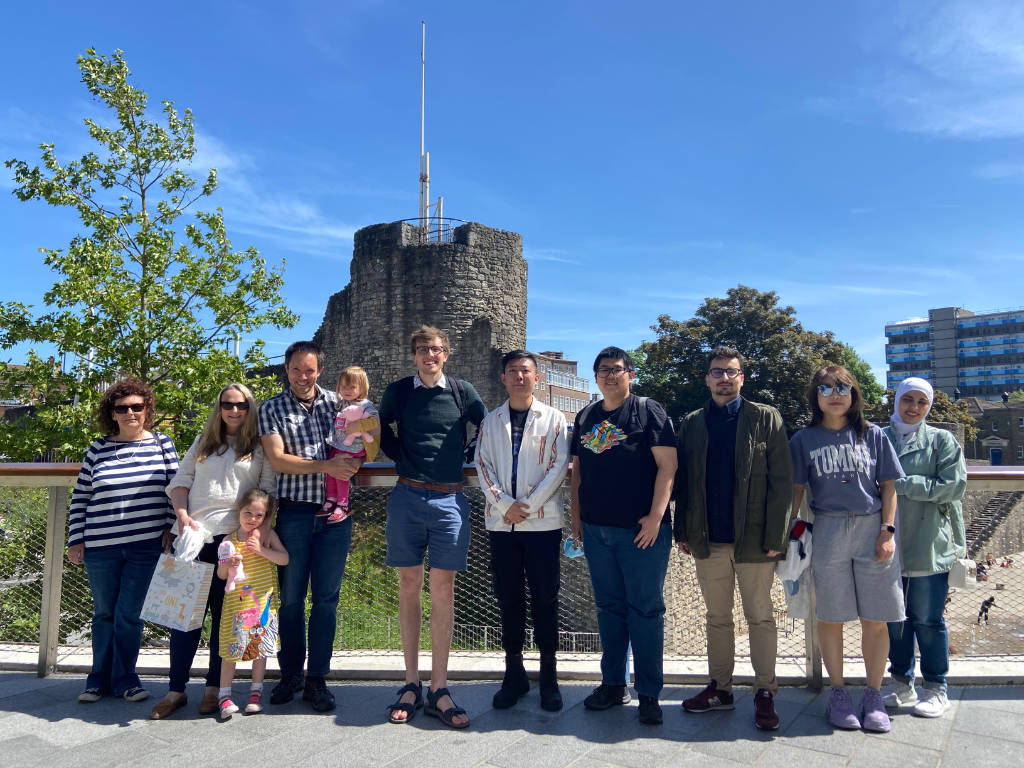 The Team after Lunch in Southampton, June 2022