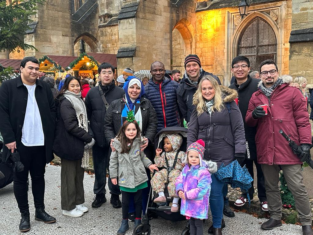 The Team after Christmas Lunch in Winchester, December 2023